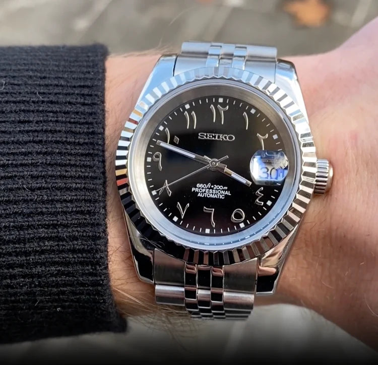 Seikojust Black Eastern Arabic Dial