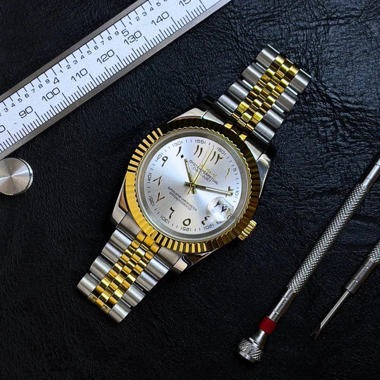 Seikojust Two Tone White Eastern Arabic Dial