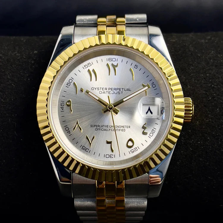 Seikojust Two Tone White Eastern Arabic Dial