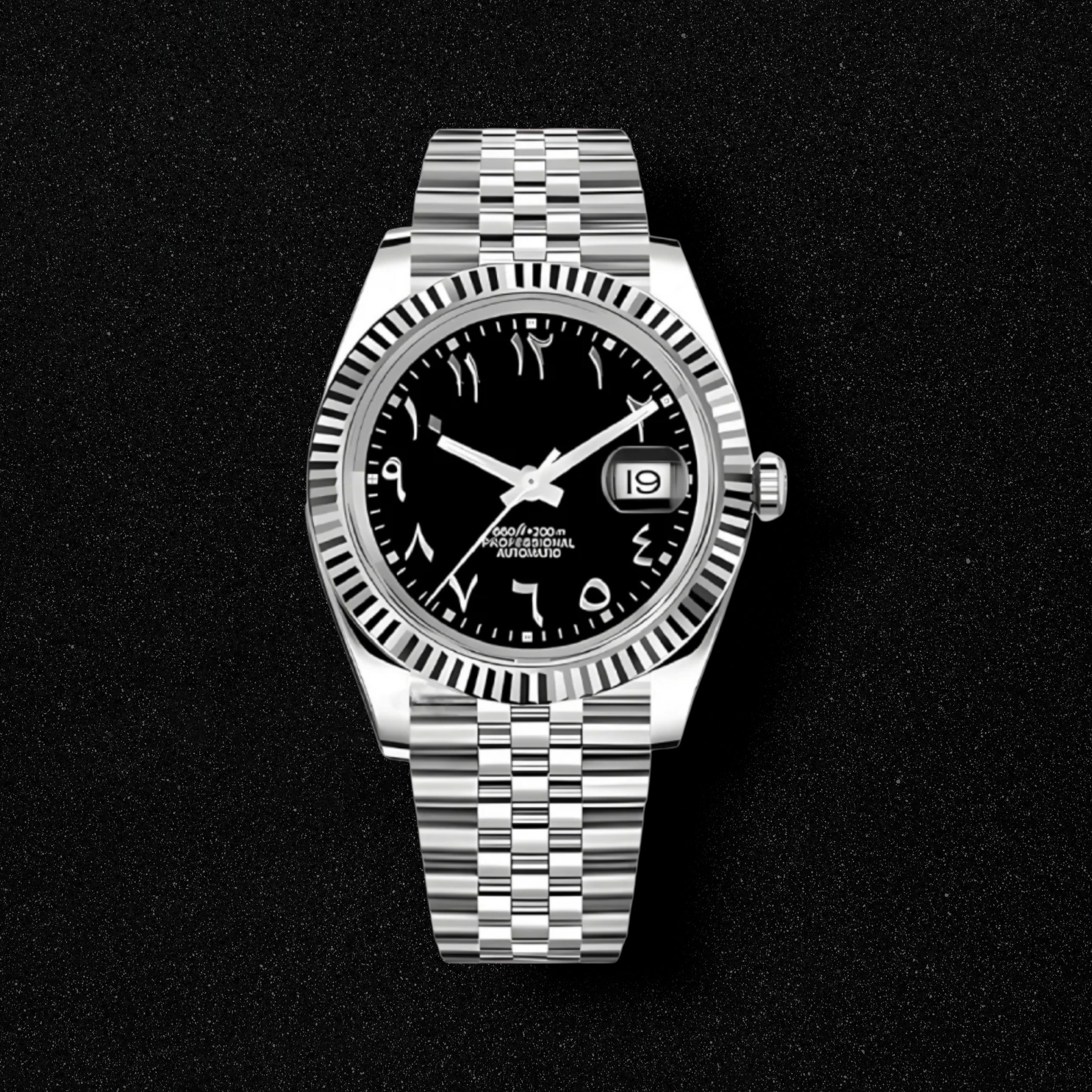 Seikojust Black Eastern Arabic Dial