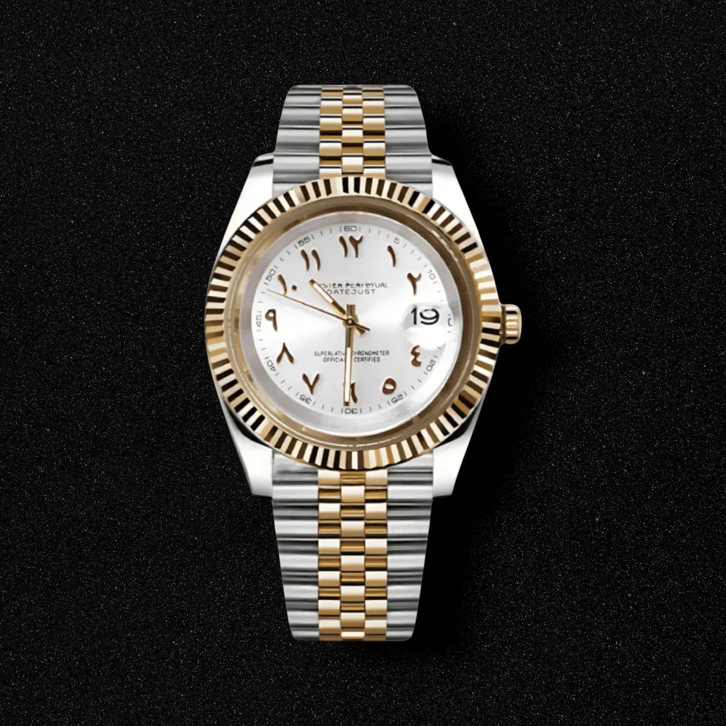 Seikojust Two Tone White Eastern Arabic Dial