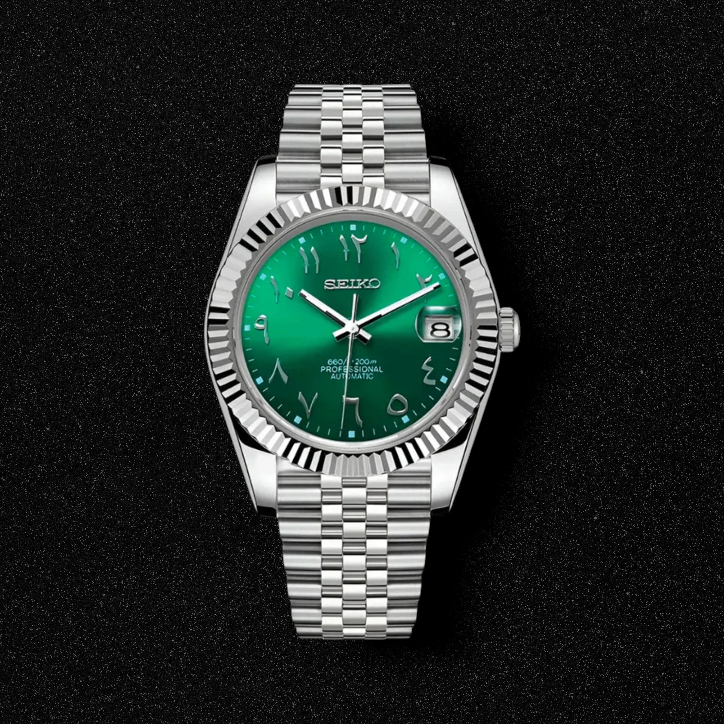 Seikojust Emerald Green Eastern Arabic Dial
