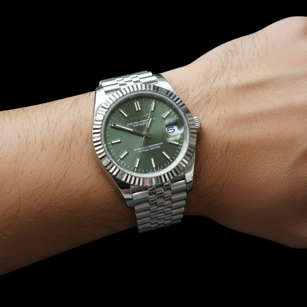 Seikojust Olive Baton Dial