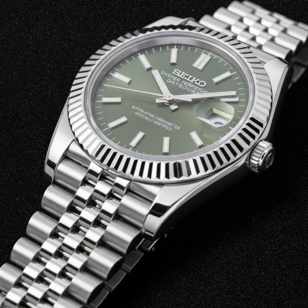 Seikojust Olive Baton Dial